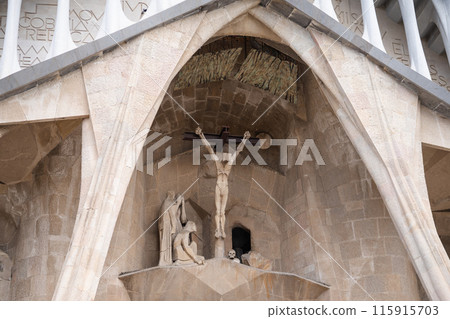 Sagrada Familia birth facade Sagrada Familia birth facade 115915703