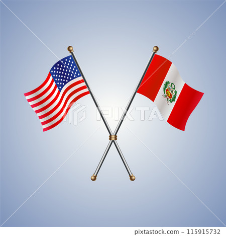 United States and Peru flags relations United States and Peru flags relations 115915732