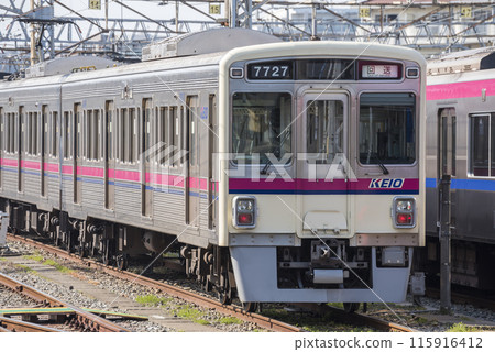 Keio Line bound for Mt. Takao Express Semi Special Express 8000 series limited express 115916412