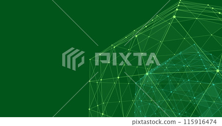 Image of network of connections over green background Image of network of connections over green background 115916474