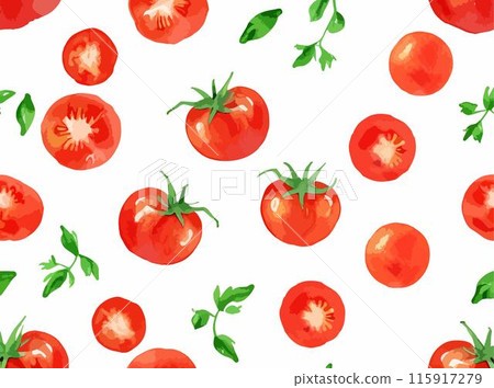 水彩番茄插畫生成AI 115917279
