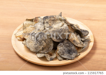 Squid ink chips Squid ink chips 115917765