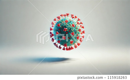 Abstract single virus 115918263