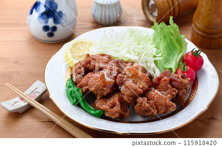 Deep-fried chicken Deep-fried chicken 115918420