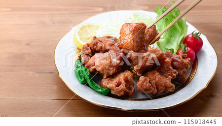 Deep-fried chicken Deep-fried chicken 115918445