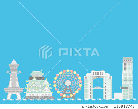 大阪建築背景圖 115918745