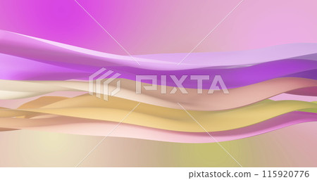 Image of pink to yellow gradient layers waving over gradient background Image of pink to yellow gradient layers waving over gradient background 115920776