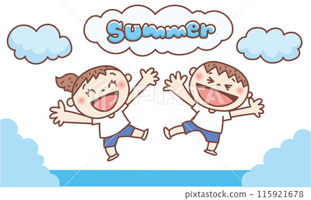 孩子們在夏天快樂 115921678
