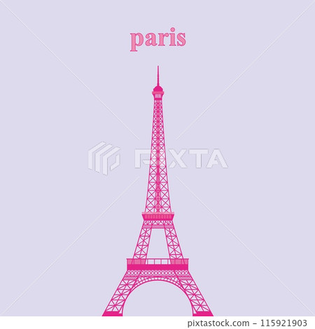 Eiffel Tower Tour Eiffel Paris Pastel Color Pink Eiffel Tower Tour Eiffel Paris Pastel Color Pink 115921903