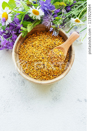 Healthy bee pollen grains Healthy bee pollen grains 115922664
