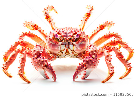 King Crab isolated on white background 115923503