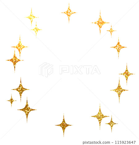 Glitter frame four-pointed star 115923647