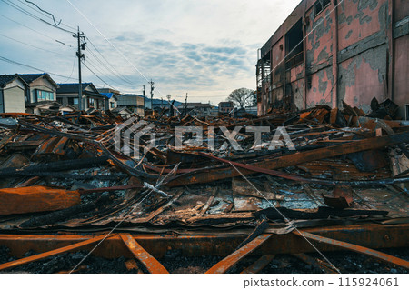 2020 Noto Peninsula Earthquake: Scorched earth townscape of Wajima 2020 Noto Peninsula Earthquake: Scorched earth townscape of Wajima 115924061