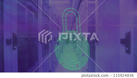 Image of scope scanning and data processing over computer servers 115924836