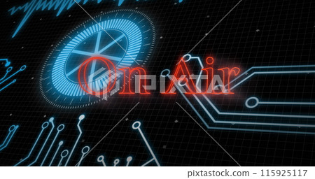 Image of world map over corona virus text 115925117