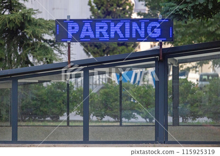 Parking Electronic Sign 115925319