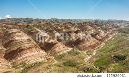 Mravaltskaro Colorful Mountains 115926081