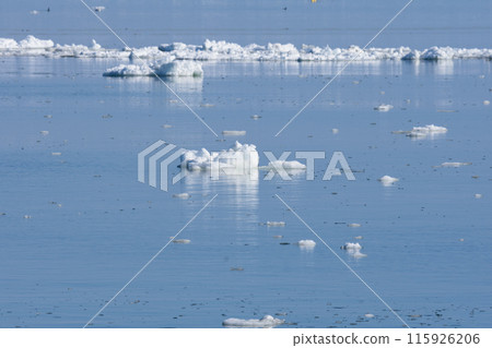 Drift ice on the Notsuke Peninsula in winter 115926206
