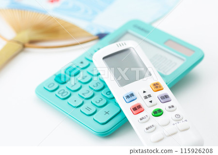 Air conditioner remote control, calculator and fan Air conditioner remote control, calculator and fan 115926208