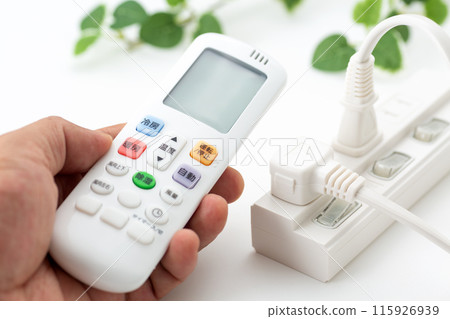 Power strip and air conditioner remote control 115926939