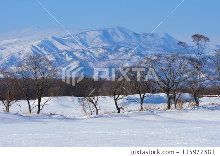 冬季雪山風景 115927381