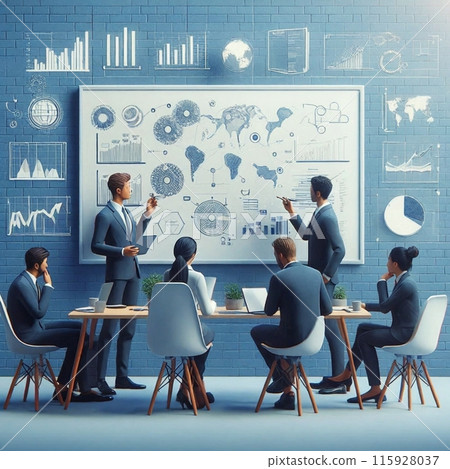 Various meeting scenes 115928037