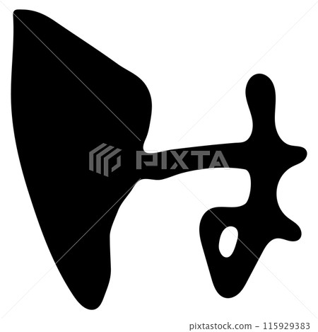 は(hiragana)/Handwritten calligraphy 115929383