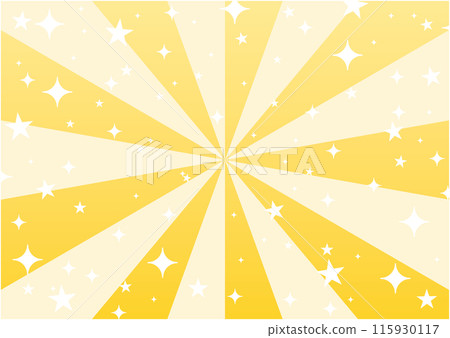 Bright and pop background image of radial light and sparkles 115930117