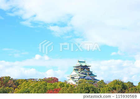 Scenery of Osaka Castle, Osaka City, Osaka Prefecture 115930569