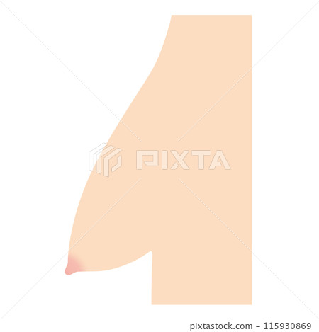 Breast shape type: goat type 115930869