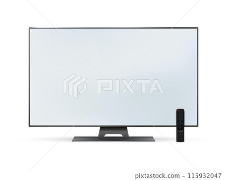 TV oled flat screen, vector illustration. 115932047