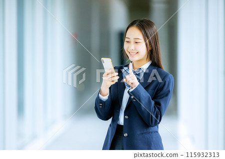 School girl high school student 115932313