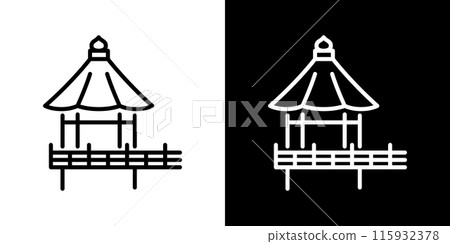 簡單的大濠公園線圖標 簡單的大濠公園線圖標 115932378