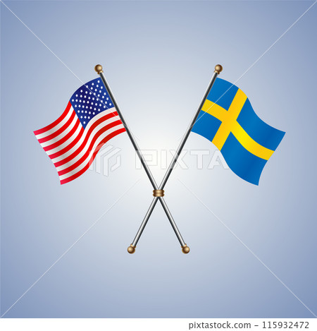 United States and Sweden flags relations United States and Sweden flags relations 115932472