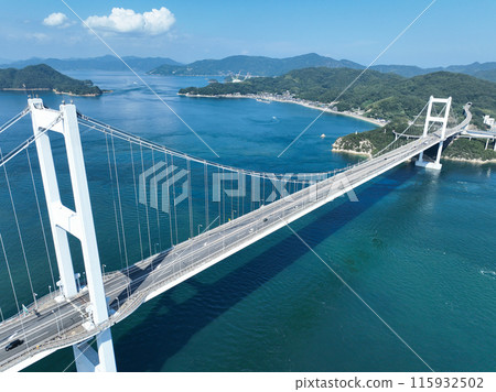 Ehime Prefecture Imabari City Kurushima Kai Bridge Ehime Prefecture Imabari City Kurushima Kai Bridge 115932502