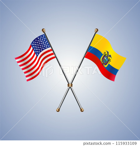 United States and Ecuador flags relations United States and Ecuador flags relations 115933109