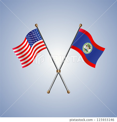 United States and Belize flags relations 115933146