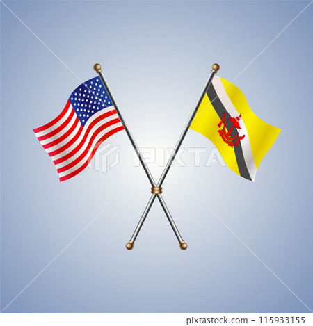 United States and Brunei flags relations 115933155