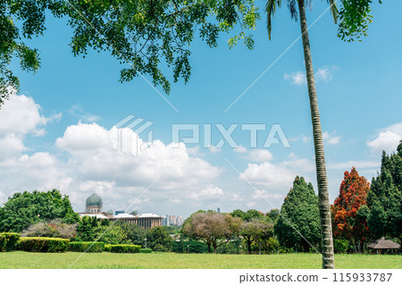 Taman Putra Perdana park and city view in Putrajaya, Malaysia Taman Putra Perdana park and city view in Putrajaya, Malaysia 115933787