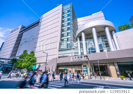 日本橫濱市六月的城市景觀。上大岡站等的景色=第3 日本橫濱市六月的城市景觀。上大岡站等的景色=第3 115933911