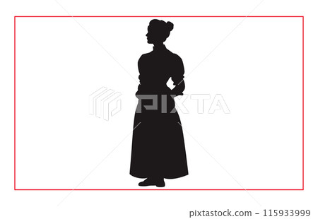 House Keeper vector silhouette, Cleaning Silhouette Maid House Keeper vector silhouette, Cleaning Silhouette Maid 115933999