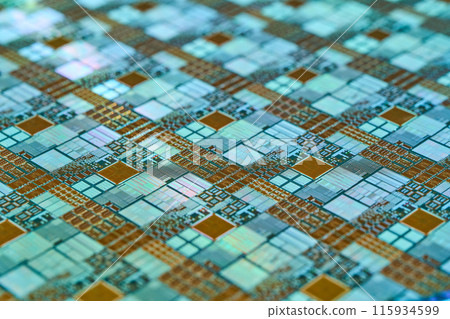 Silicon wafer close-up Silicon wafer close-up 115934599