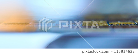 Silicon wafer close-up 115934622