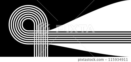 Abstract dynamic lines, optical illusion effect. Abstract dynamic lines, optical illusion effect. 115934911