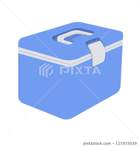 Cooler box illustration Cooler box illustration 115935039