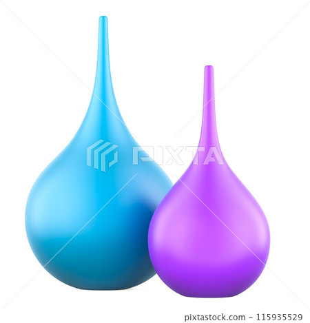 Rubber enemas with soft tips, 3D rendering 115935529