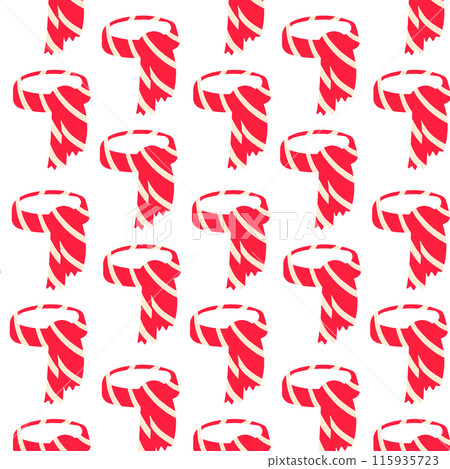 christmas winter scarf clothing warm pattern vecto 115935723