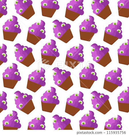 cupcake sweet halloween eyes color pattern textil cupcake sweet halloween eyes color pattern textil 115935756