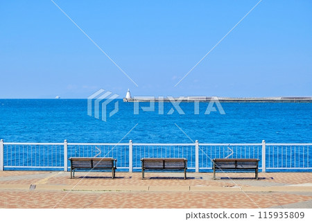 View of Aomori Port from Aoiumi Park 115935809