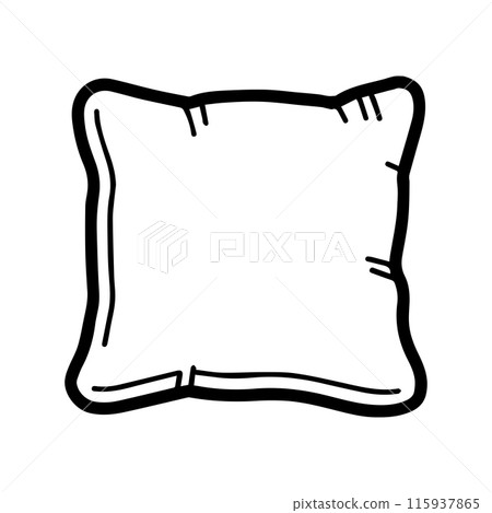 pillow icon or modern line symbol. Vector line art and icon design with bold outline. Black and white Pixel Perfect minimalistic symbol isolated white background. Silhouette simple thin sign pillow icon or modern line symbol. Vector line art and icon design with bold outline. Black and white Pixel Perfect minimalistic symbol isolated white background. Silhouette simple thin sign 115937865